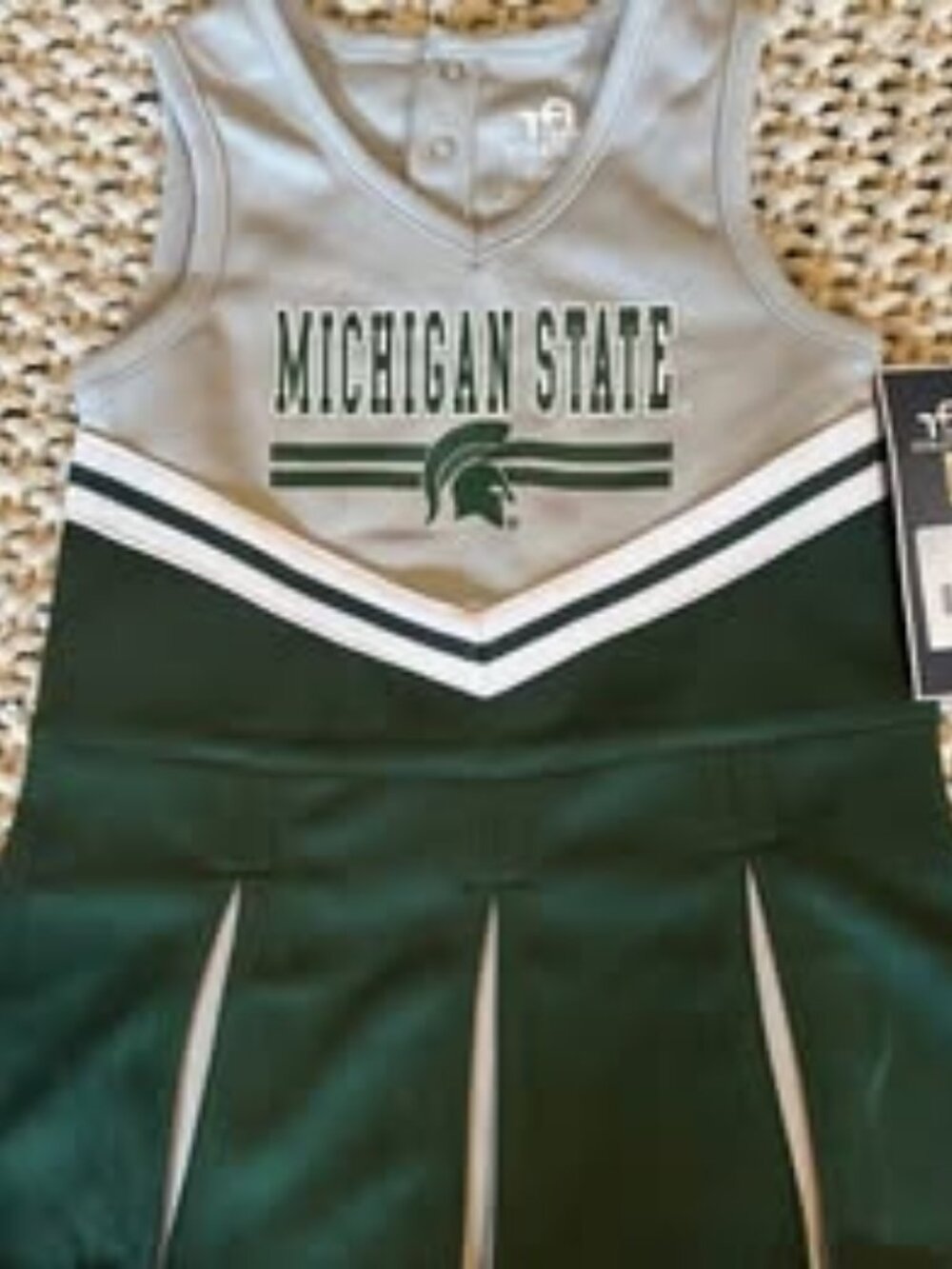 Michigan State Spartans cheerleader dresses for toddlers 3T NEW